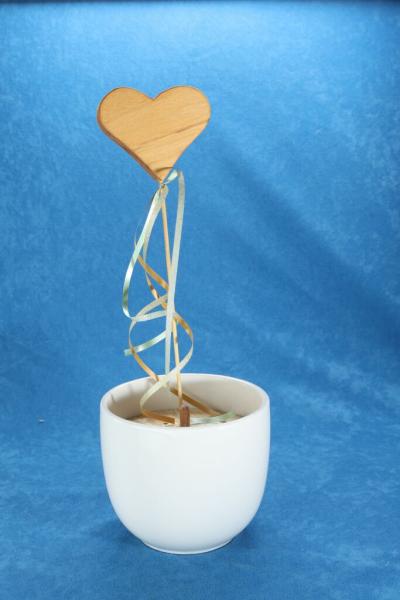 Blumentopf Stecker - Herz Fichte